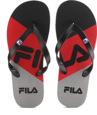 

Fila Tricolor Slippers, Blk;gry;rd
