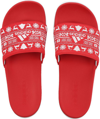 

ADIDAS ADILETTE CF+ XMAS Slides, Scarle/scarle/ftwwht