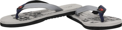 Red Tiger Flip Flops, Elegant grey::enticing blue