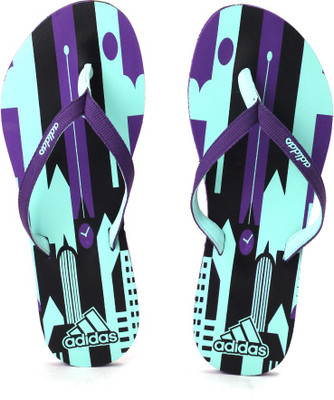 

ADIDAS BEACH PRINT MAX OUT WOMEN Slippers, Shapur/icegrn/black