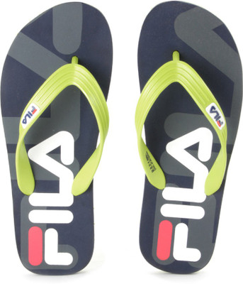 

Fila Slippers, Nvy/neo grn/gry/wht