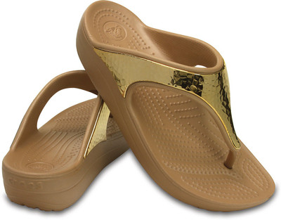 

Crocs Flip Flops, Gold