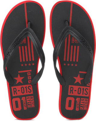 

REEBOK CHROME FLIP Slippers, Black/red rush