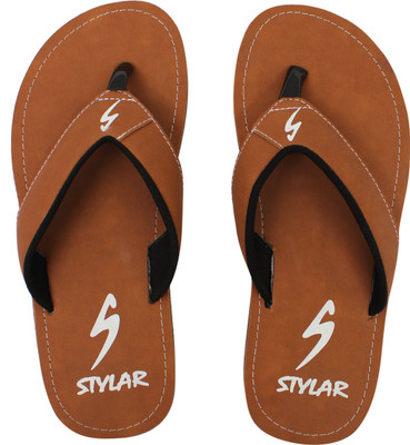 

Stylar Flip Flops, Tan