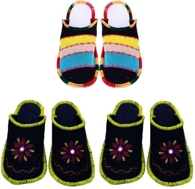 

Shree Sai Slippers, Black