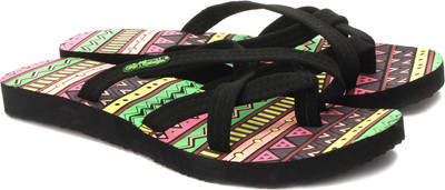 

Sole Threads Aztec Women Flip Flops, Black