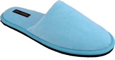 

futro z królika Slippers, Blue