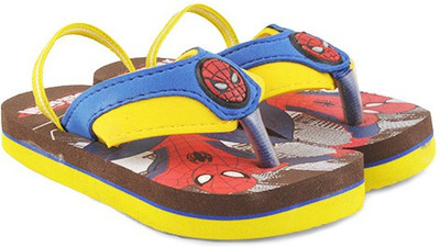 Spiderman Boys Slipper Flip Flop(Brown
