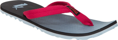 

Puma Flip Flops, Black and rose red