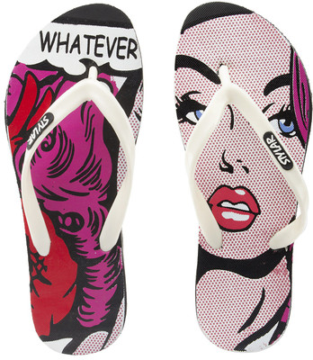 

Stylar Flip Flops, Black