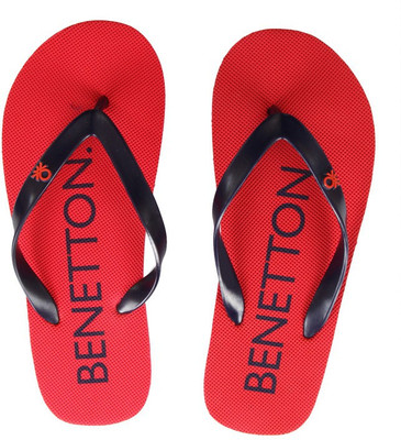 

United Colors of Benetton Flip Flops, Red::navy