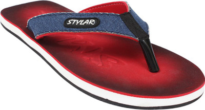 

Stylar Flip Flops, Red