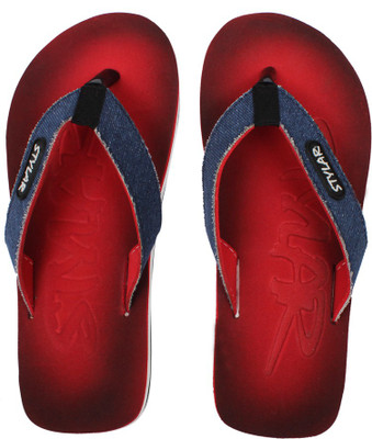 

Stylar Flip Flops, Red