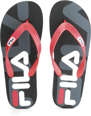 

Fila Slippers, Blk/rd/gry/wht