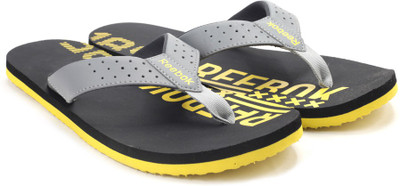 

REEBOK STYLE FLIP Flip Flops, Blk/flat grey/yellow