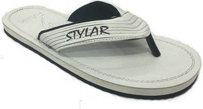 

Stylar White Virat II Flip Flops