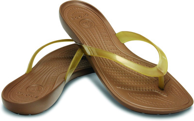 

Crocs Flip Flops, Bronze