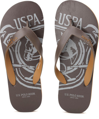 

U.S. Polo Assn Slippers, Dark brown