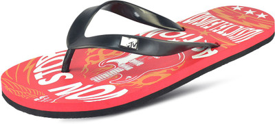 

MTV Flip Flops, Red and black