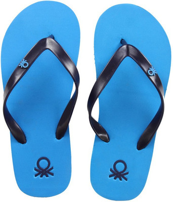 

United Colors of Benetton Flip Flops, Sky blue::navy