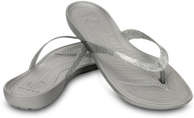 

Crocs Flip Flops, Silver