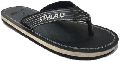 

Stylar Black Virat II Flip Flops, Black_2