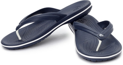 CROCS Men Crocband Flip Flops(Blue , 8 UK/India)