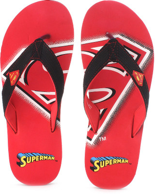 

Superman Superman Shield Basic Print Flip Flops, Red