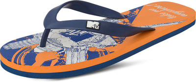 

MTV Flip Flops, Navy and orange