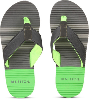 

United Colors of Benetton 16P8CFFPM777I Flip Flops, Grey / lime