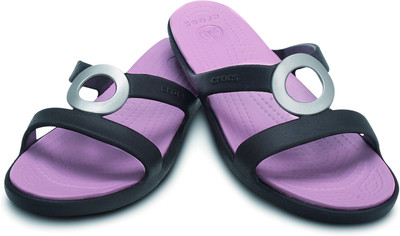 

Crocs Girls Sports Sandals, Espresso/petal pink