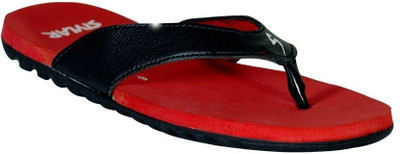 

Stylar Red And Black Watson Flip Flops, Red::black