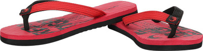 

Red Tiger Flip Flops, Eye catching red::graceful black