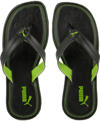 

Puma Drifter Road IV DP Flip Flops, Black/lime punch