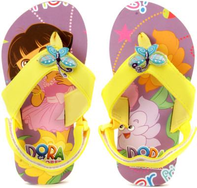 

Dora Girls Slipper Flip Flop, Purple yellow