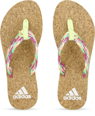 

ADIDAS Beach Cork 1.0 Women Flip Flops, Lucky pink flash green/ltflash red it flash yellow purple
