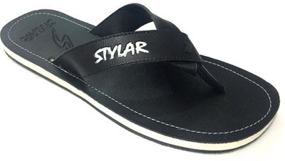 

Stylar Miller Flip Flops, Black;white