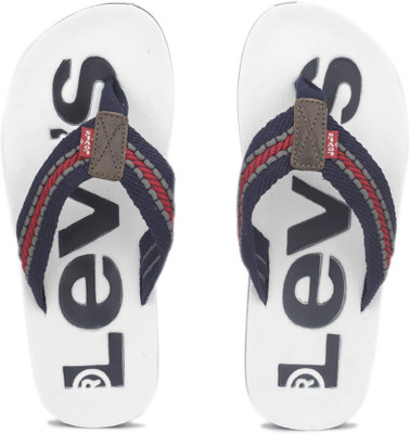 Levi's Textile Flip Flops, Blue (white)
