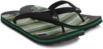 

Puma Beach IDP Slippers, Puma black-sharp green-amazon green