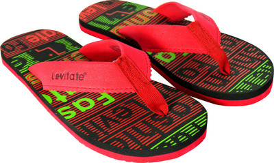 

Levitate Flip Flops, Black red green