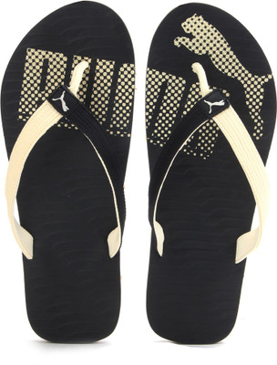 

Puma Miami Fashion II DP Flip Flops, Black-creampuff