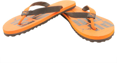 

Puma Orange-Black Flip Flops