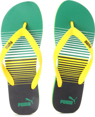 

Puma Sam DP Flip Flops, Jelly bean-black-white-blazing yellow