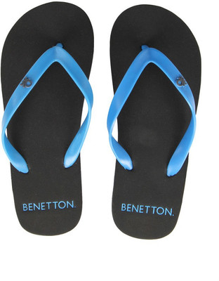 

United Colors of Benetton Flip Flops, Charcoal::blue