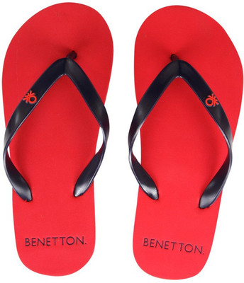 

United Colors of Benetton Flip Flops, Red::navy