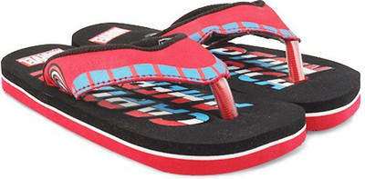 

Spiderman Boys Slipper Flip Flop, Black/red