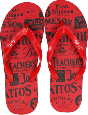 Funk'd Flip Flops, Red