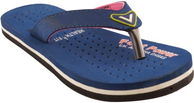 HealthFit Women Flip Flops(Blue , 8 UK/India)