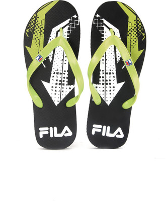 

Fila Flip Flops, Blk/lt grn