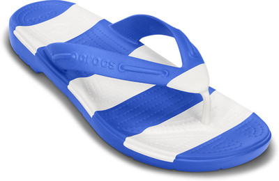 

Crocs Flip Flops, Sea blue/white